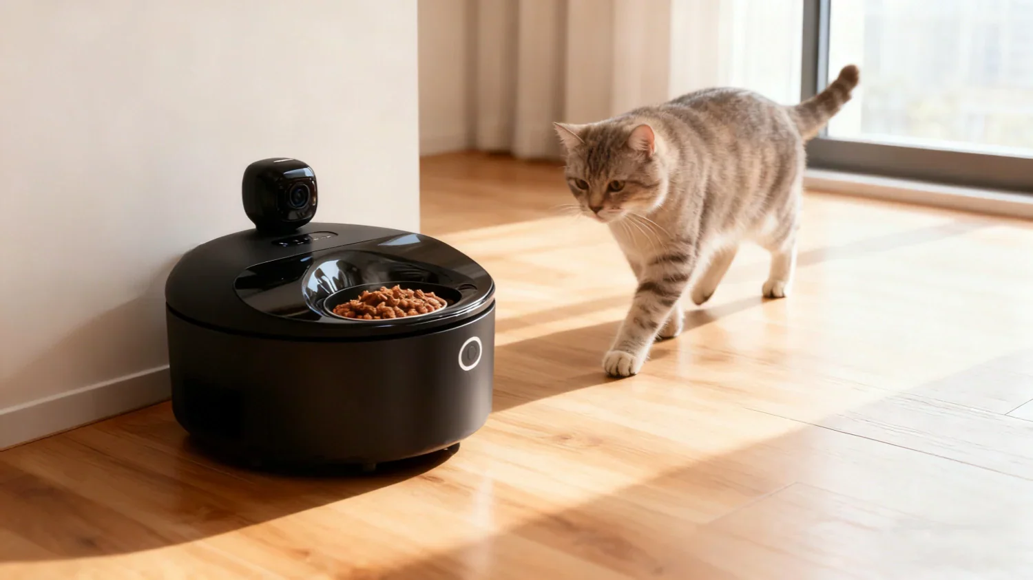 automatic wet cat food feeder for multiple days Polar Smart Wet Food Feeder