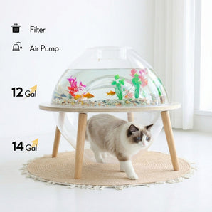 Cat Fish Tank Pro XL – All-in-One Aquarium Cat Bed Furniture